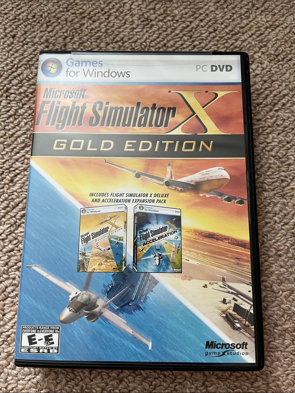 Microsoft Flight Simulator X Gold Edition - Blue/Orange/Gold